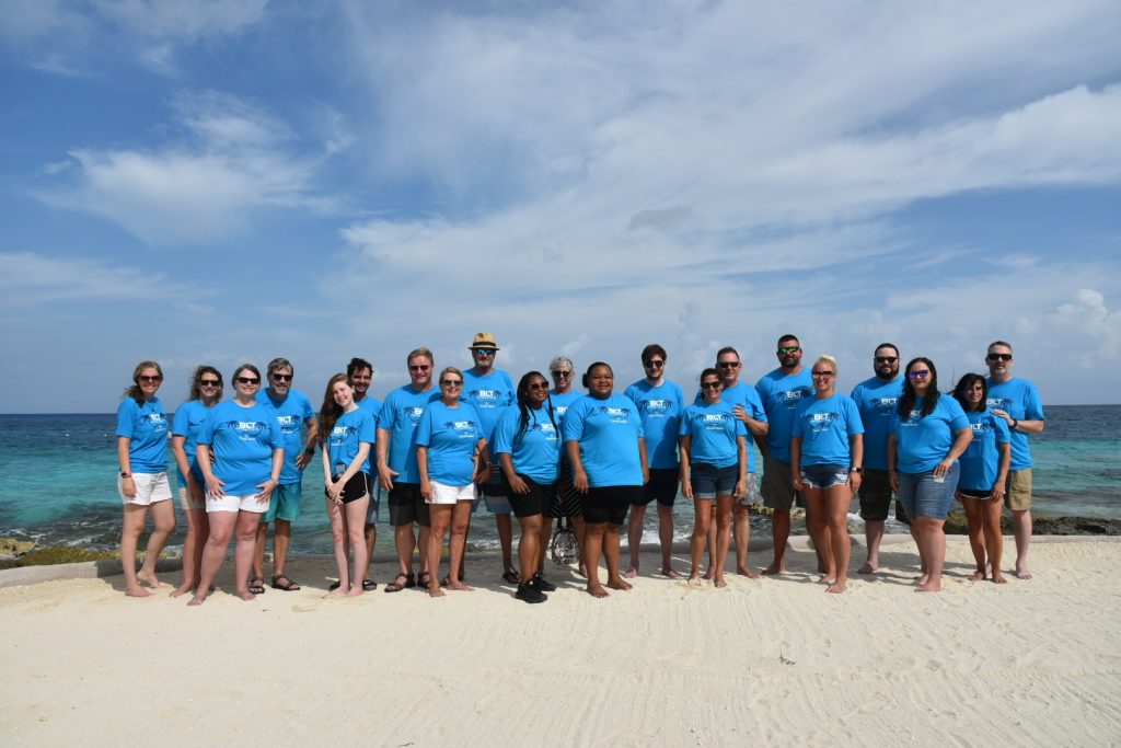 Team on the Beach