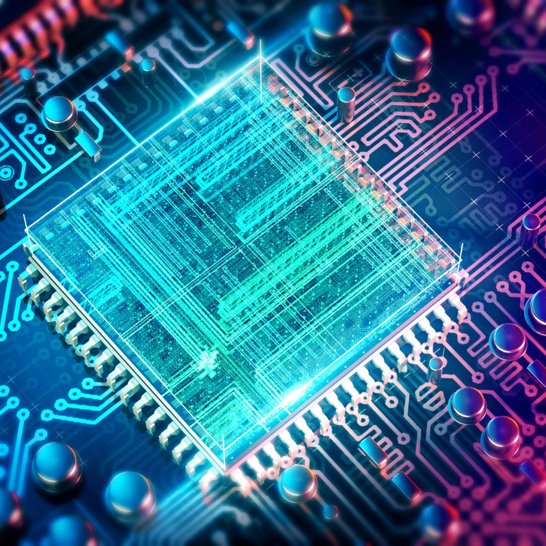 Circuit board. Electronic computer hardware technology. Motherboard digital chip. Tech science EDA background. Integrated communication processor. Information CPU engineering 3D background Circuit board. Electronic computer hardware technology. Motherboard digital chip. Tech science EDA background. Integrated communication processor. Information CPU engineering 3D render background
